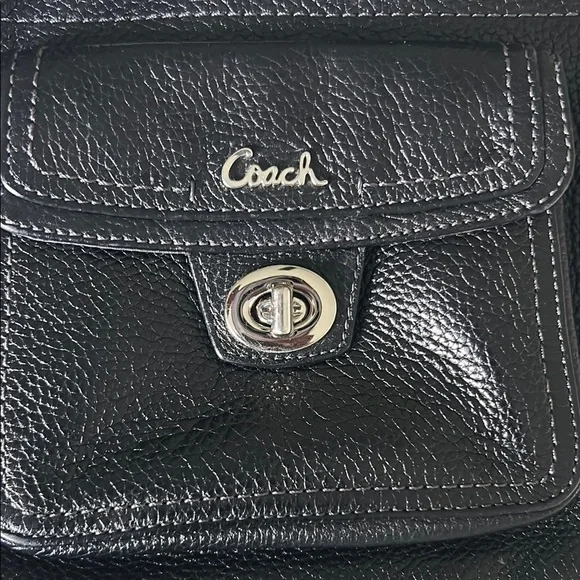 Coach Black Crossbody Bag with Silver Hardware - Picture 6 of 7